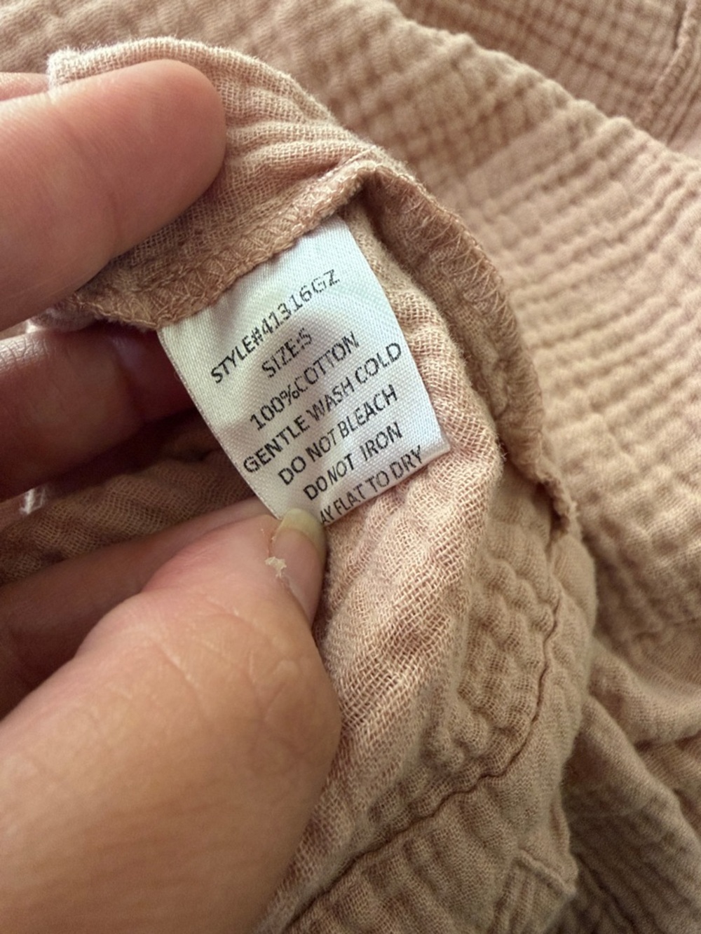Neuflora light pink gauzy tank size small - Picture 3 of 4